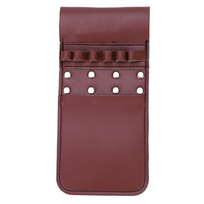 Draagbare Zak Pfeilköcher PU Leer 6 stuks Pijl Taillehouder Tas Boog Boogschieten Uitrusting(Bruin) brown