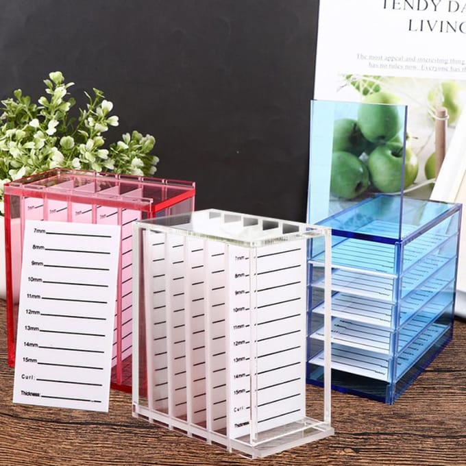 1 stuks Wimperverlenging Opbergdoos 5 Lagen Acryl Pallet Wimper Organizer Houder Displaystandaard Make-up Tools Benodigdheden
