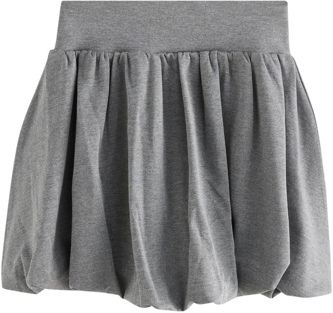Next - Meisjes - Jersey stretch rok met ballonzoom en elastische taille - Grijs