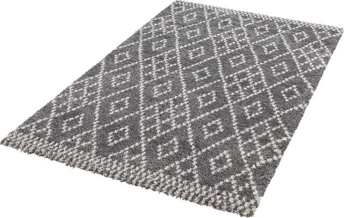 Design vloerkleed - Chess crème/grijs 80x150