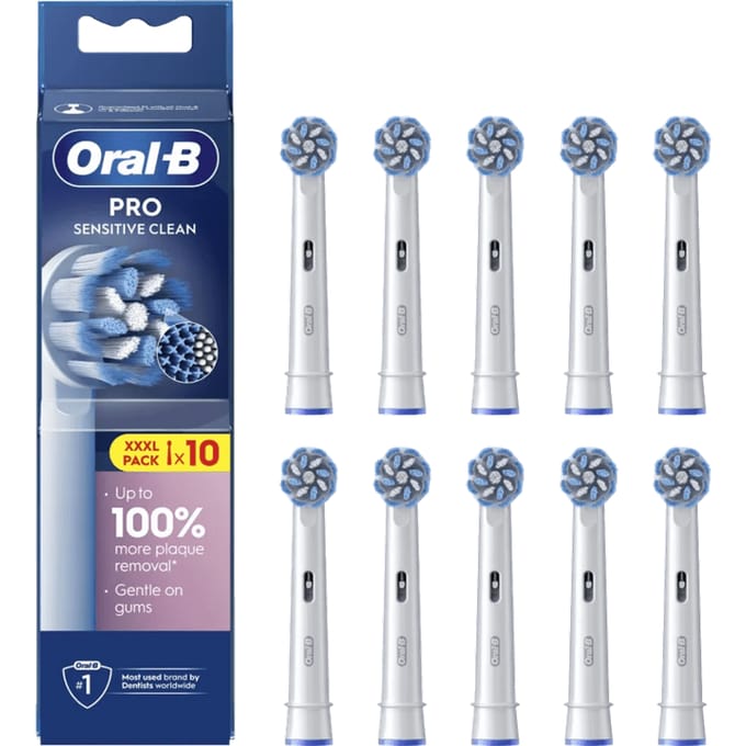 Oral-B Pro Sensitive Clean Opzetborstels - 10 Stuks