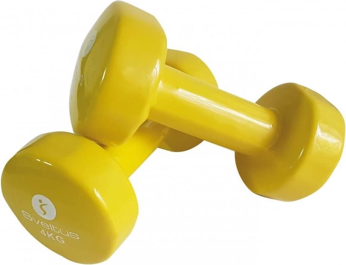 Sveltus Dumbbell Epoxy 2 X 4 Kg Geel