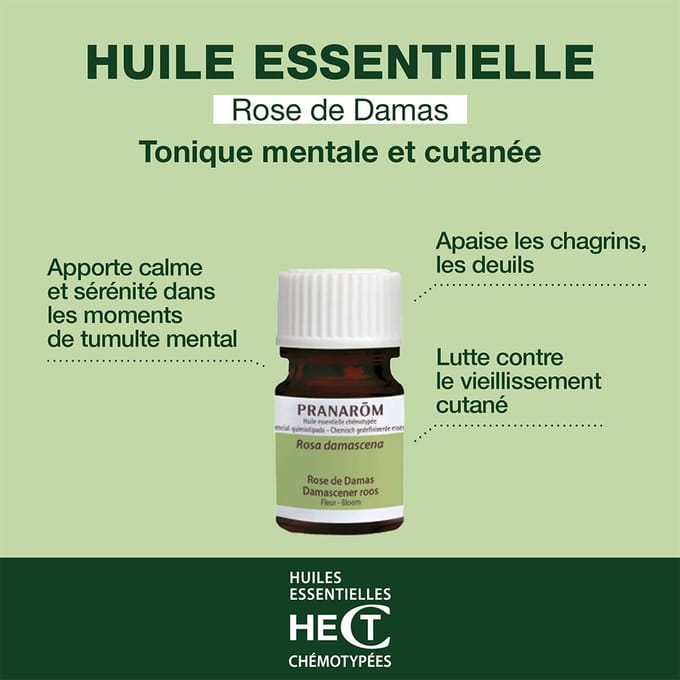 Pranarôm Essentiële Olie Damascener Roos | Huidverzorging 2 Etherische olie
