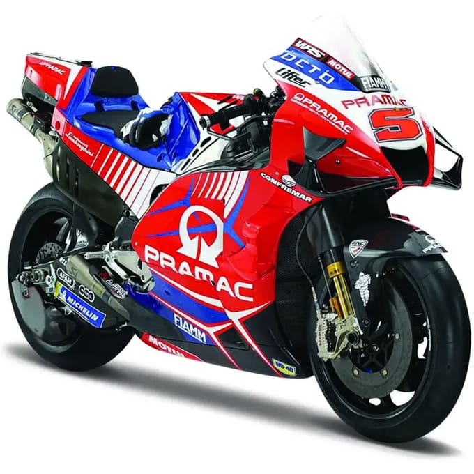 Miniatuurmotor Maisto Hong Kong Ducati Pramac racing Zarco