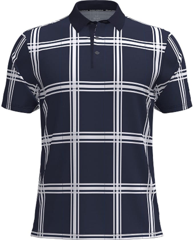 Under Armour ArmourDry Polo Fairway Plaid Navy