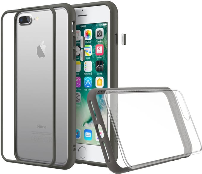 Rhinoshield MOD NX Hardcase Hoesje - Geschikt voor Apple iPhone 8 Plus - Graphite