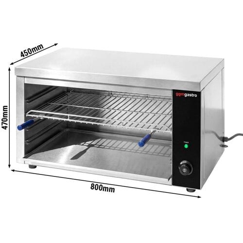 GGM Gastro Salamander Grill - KOMPAKT - 3,6 KW - 230 Volt Zilver