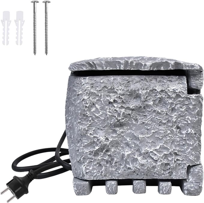 Waterdicht Buitenstopcontact Steenlook met 4 Contactdozen en 3 Meter Kabel