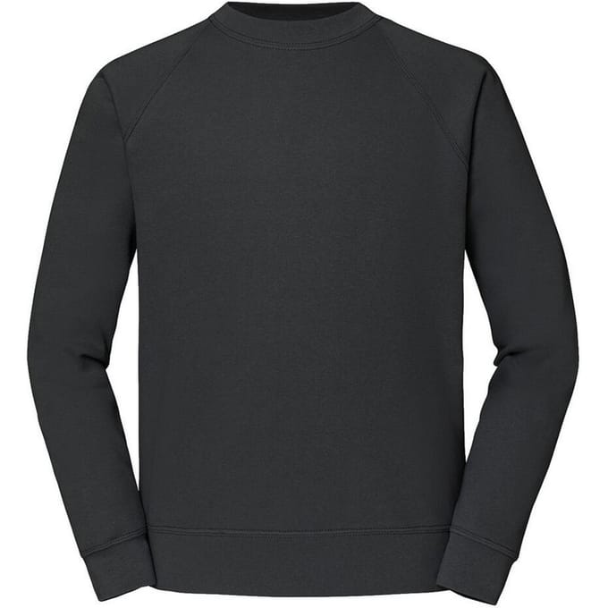 Fruit of the Loom Heren Klassiek Raglan Sweatshirt (Licht Grafiet)
