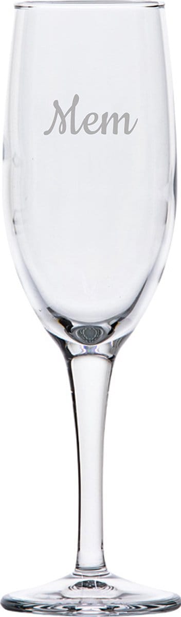 Gegraveerde Champagneglas 16,5cl Mem