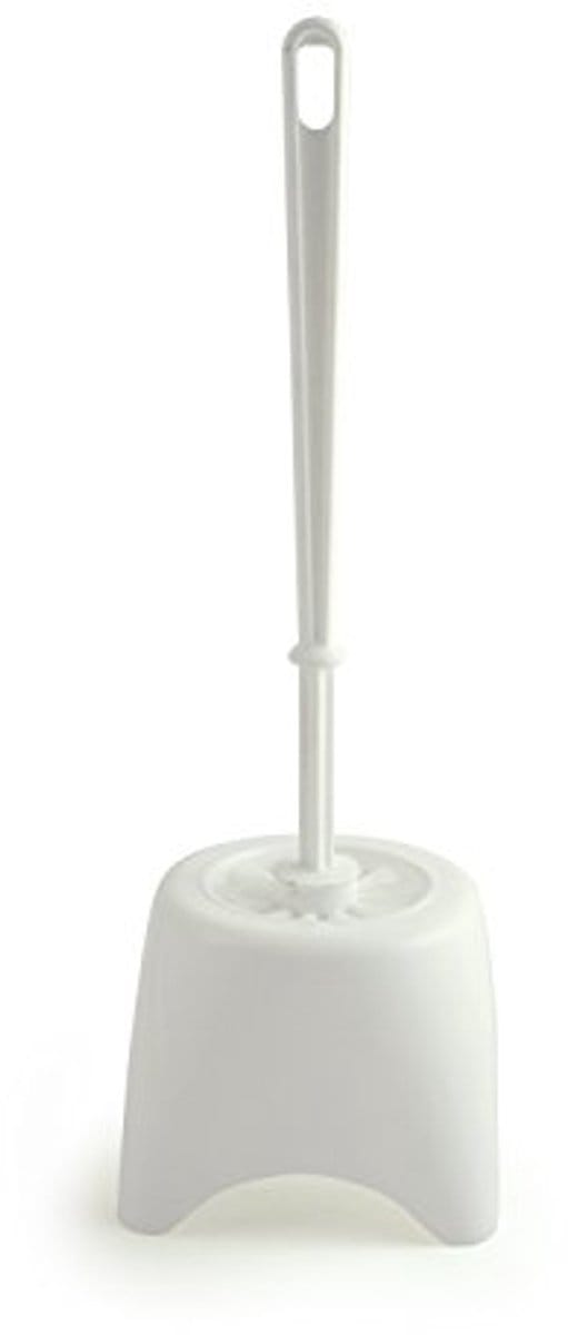 Witte Toiletborstelset met Pothouder - M