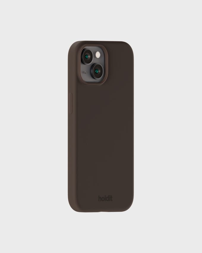 Holdit Silicone Case geschikt voor Apple iPhone 15 - Chocolate