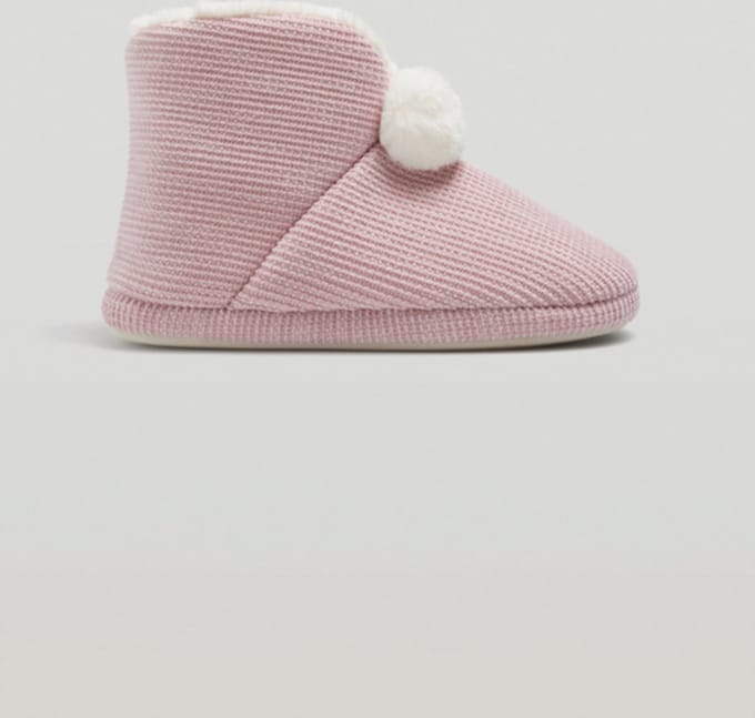 Dames sloffen hoog model | extra warm | roze | kwaliteit YM