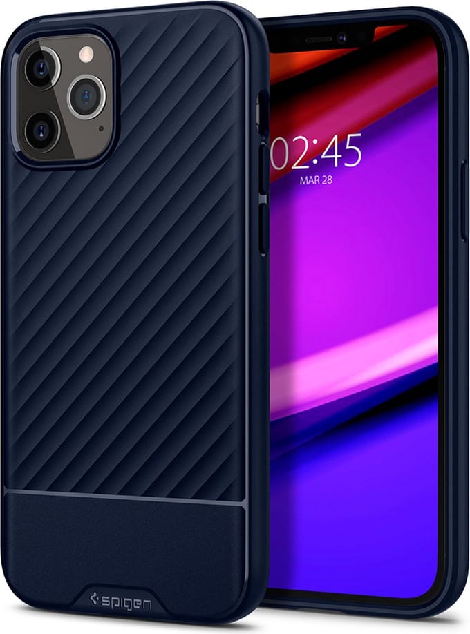 Spigen Core Armor Apple iPhone 12 Pro Max Hoesje Blauw
