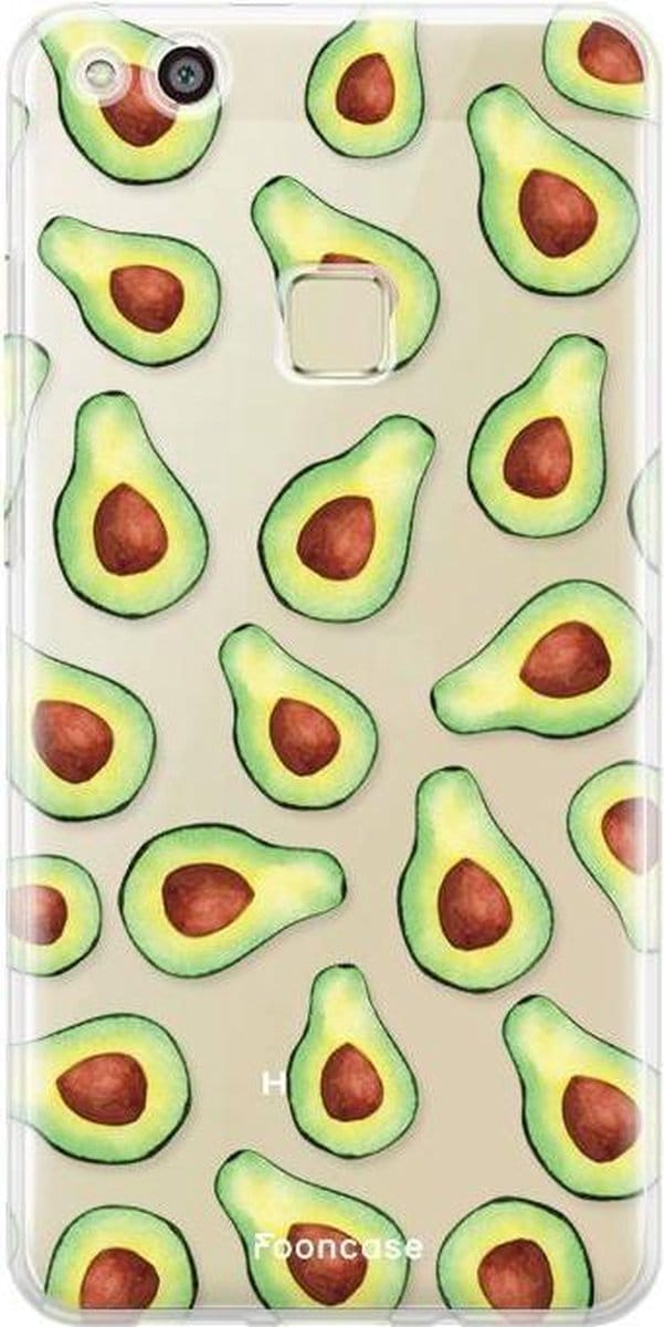 Fooncase Hoesje Geschikt voor Huawei P10 Lite - Shockproof Case - Back Cover / Soft Case - Avocado