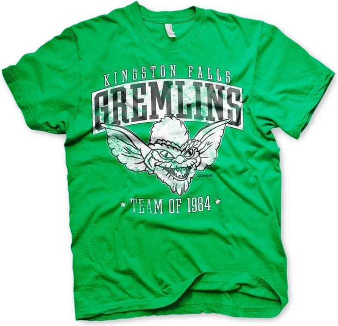 Gremlins Heren Tshirt -S- Team Kingston Falls Gremlins Of 1984 Groen