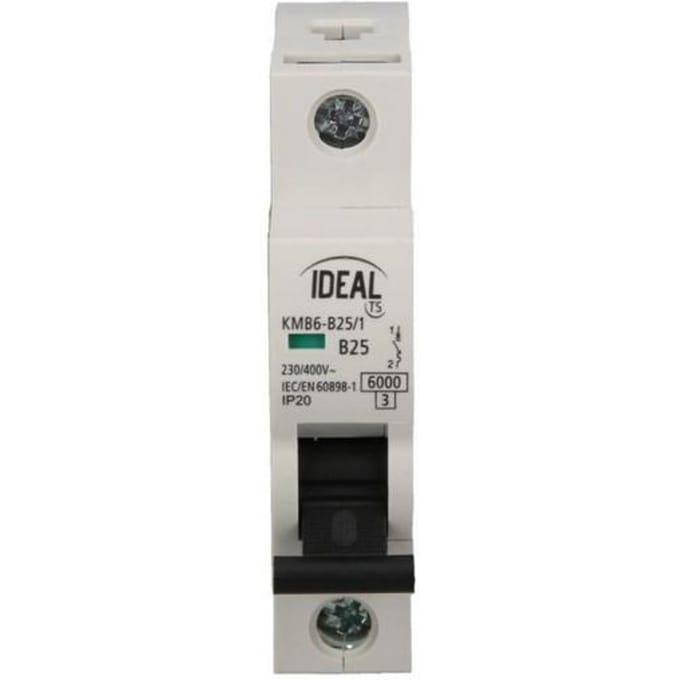 Ideal Serie - Schakelkast - 1P - 25A - DIN Montage