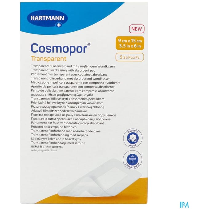 Cosmopor Transparent 9x15cm 5