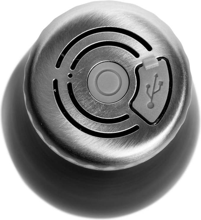 Sagaform - Drinkfles - Met Speaker- Staal - 50ml - Zwart