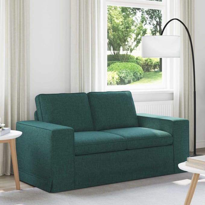 vidaXL - Bank - Donkergroen - 162 - x - 80 - x - 82 - cm - Stof
