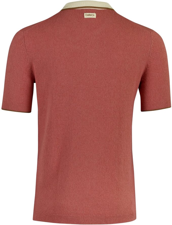 Mos Mosh poloshirt rood katoen stretch