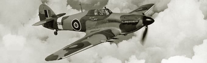 Zvezda Modelbouwpakket Militaire voertuigen - 7322 British Fighter Hawker Hurricane IIC Plastic - 1:72 - Modelbouw