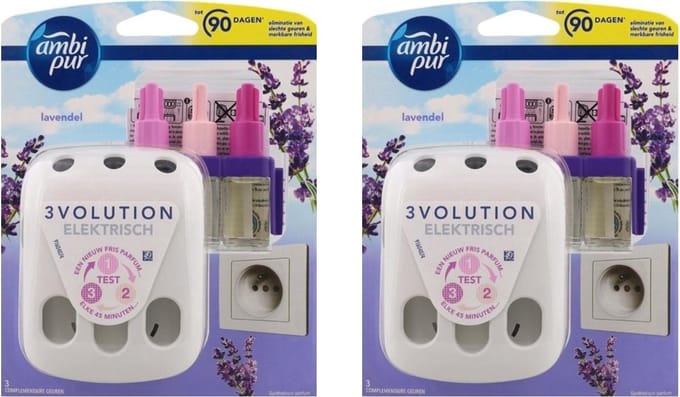Ambi Pur 3Volution Geurstekker - Lavendel - 2 Stuks