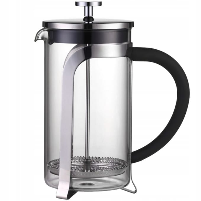 French Press Koffiezetter met Glazen Kan - 600 ml