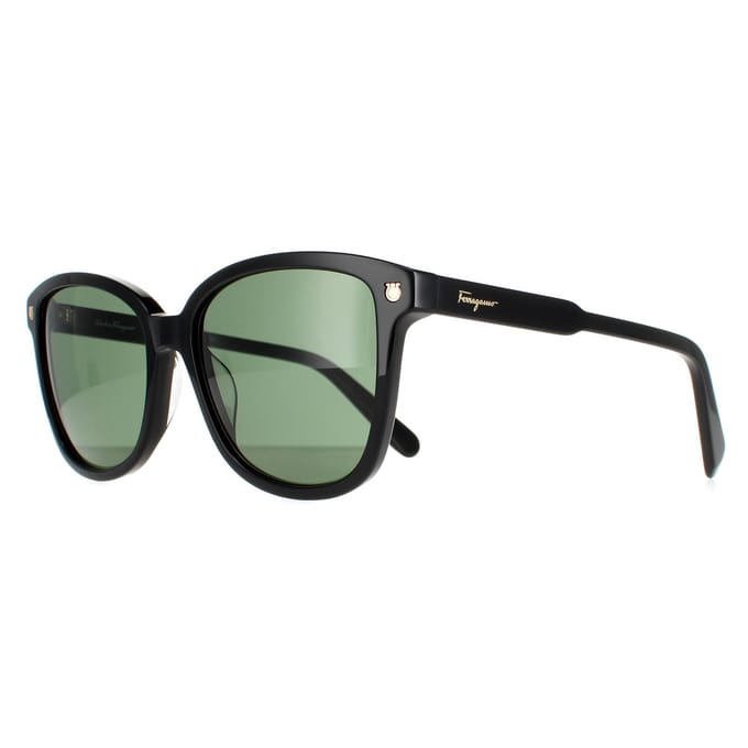 Salvatore Ferragamo Vierkant Dames Zwart Groente SF815s
