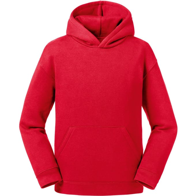 Russell Kinderen/Kinderen Authentieke Sweatshirt met kap (Klassiek rood)