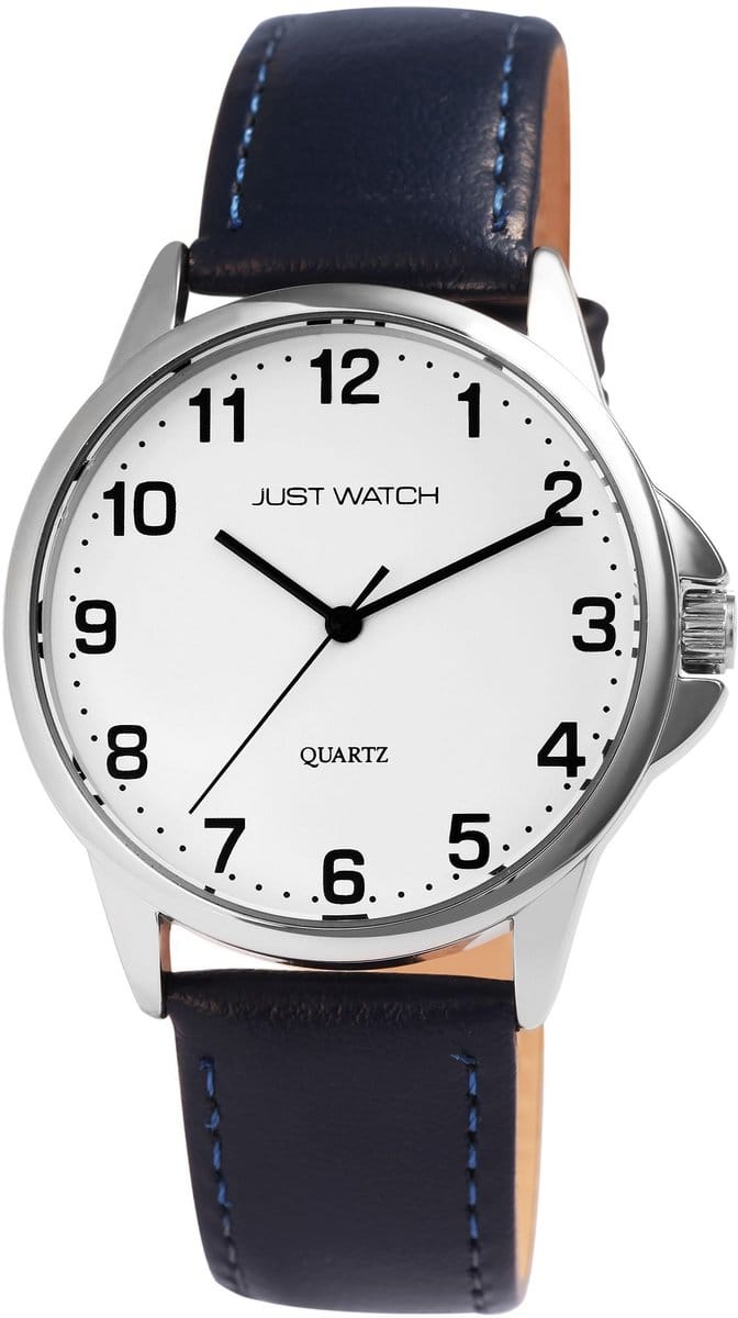 JUST WATCH Herenhorloge van echt leer Bernard met echte leren band, basic, modern, eenvoudig, heren