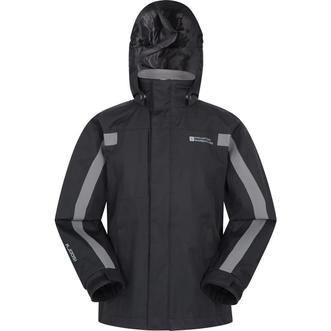 Mountain Warehouse Kinder/Kinder Samson II Waterdichte Jas (Zwart)