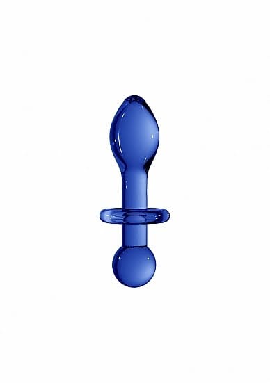 Chrystalino Rocker -  Blue glazen dildo