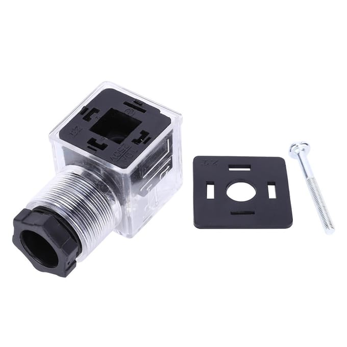 Lot de 5 électrovannes hydrauliques avec lampe transparente universelle AC 220 V