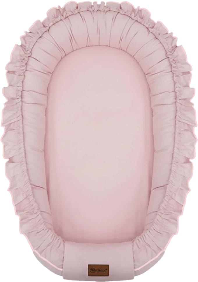 MorDesign Babynest Ruffle – 65x45 cm – Katoen – Zachte Verhoogde Rand