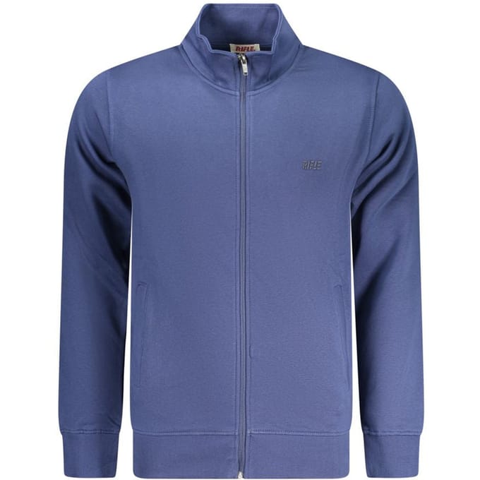 Rifle Blauw Katoenen Heren Sweater