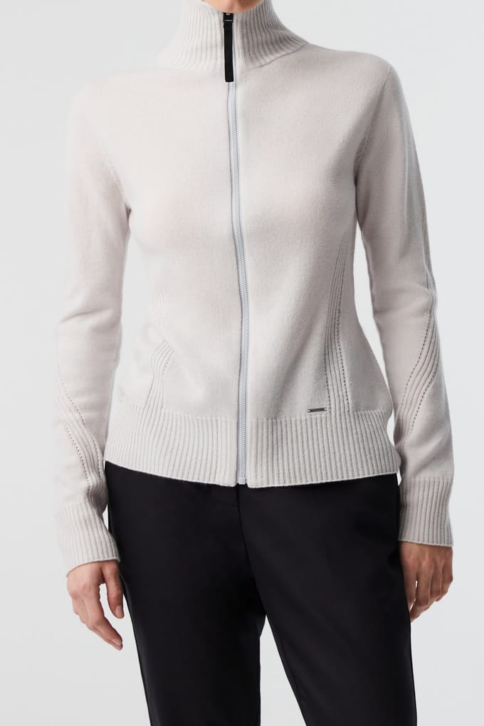 AlphaTauri Fehca V1.y8.02 Flat-knit-jacket Off White Taglia: M | Cardigan Outlet | Donna | Bianco