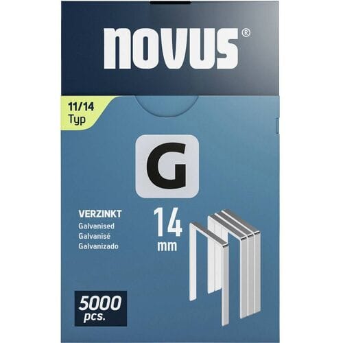 Novus Tools 042-0769 Nieten met plat draad Type 11 5000 stuk(s) Afm. (l x b) 14 mm x 10.6 mm