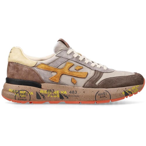 Premiata Mick Sneakers - Leer - Heren - Geel - Maat 41