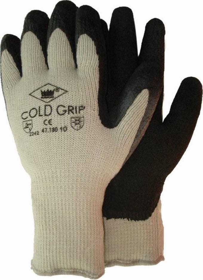 M-Safe 47-180 Coldgrip Handschoen - Latex - 9/L