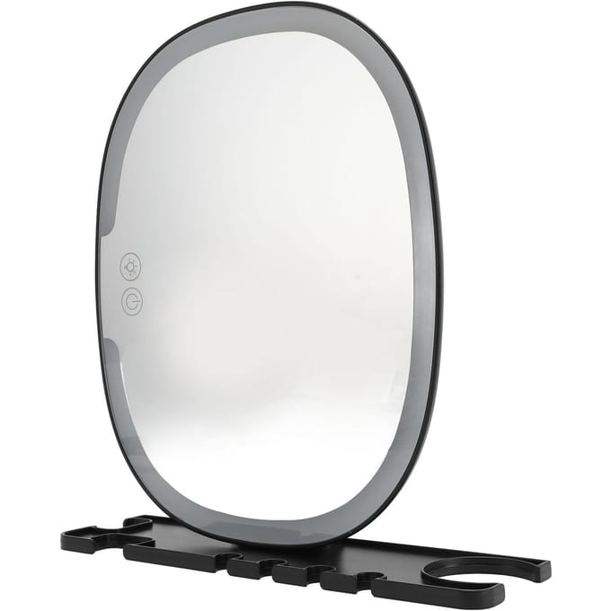 Verlichte Beslagvrije Douchespiegel voor Scheren 3 Verlichtingsmodi Make-up Anti-condens Wandspiegel white
