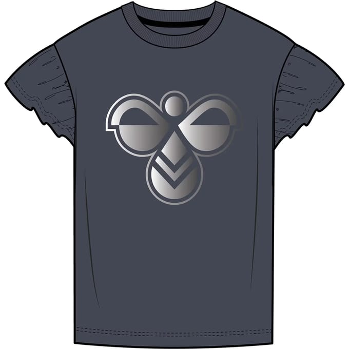 Meisjes T-shirt met ruffles Hummel