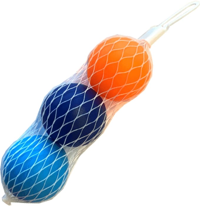 Beachballballetjes 40mm netje a 3st