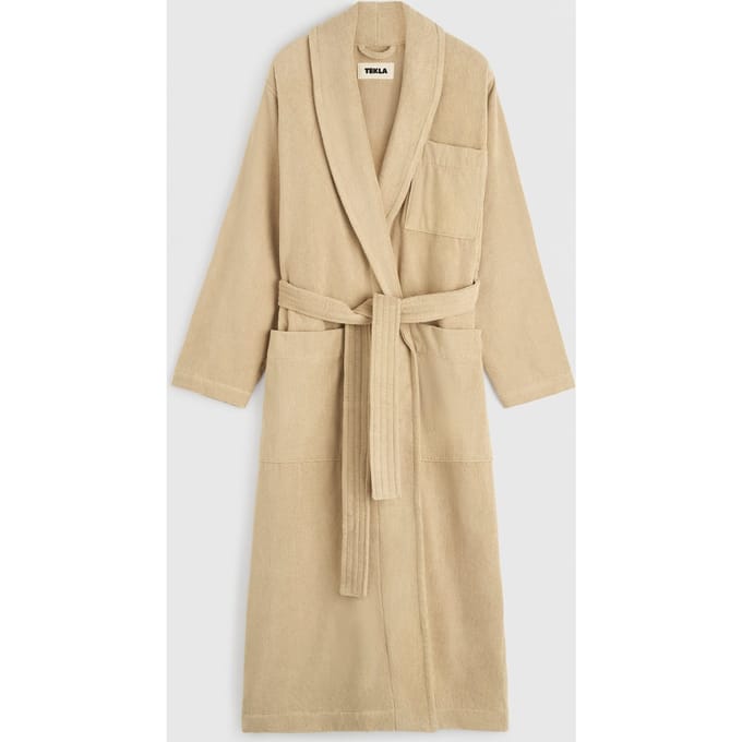 Tekla Unisex Classic Bathrobe Sienna Taglia: XL | Accappatoi Outlet | Unisex | Marrone
