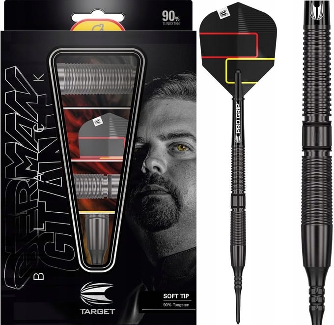 Merkloze Dartpijlen Gabriel Clemens Black Edition 19g - 3 stuks