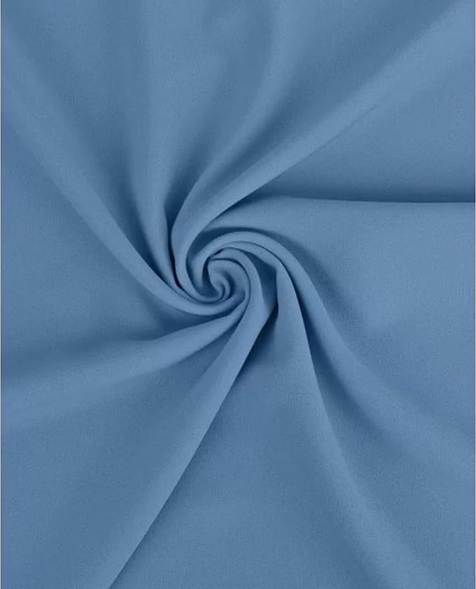 Texturé stof uni - Licht jeans 6 - 1 meter