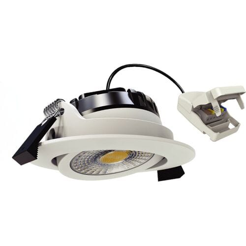 KS Verlichting inbouwspot - Liv plafondspot - dimbaar - wit - kantelbaar