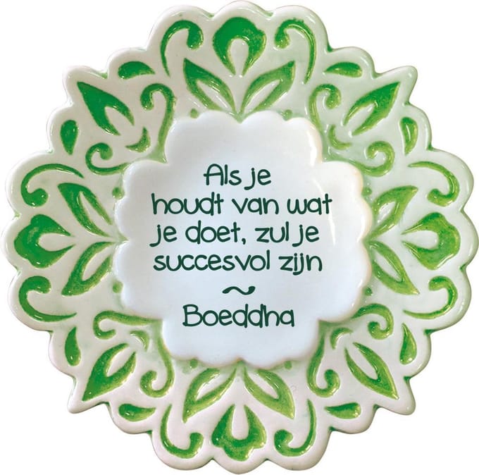 Porseleinen magneet "Succesvol Zijn"