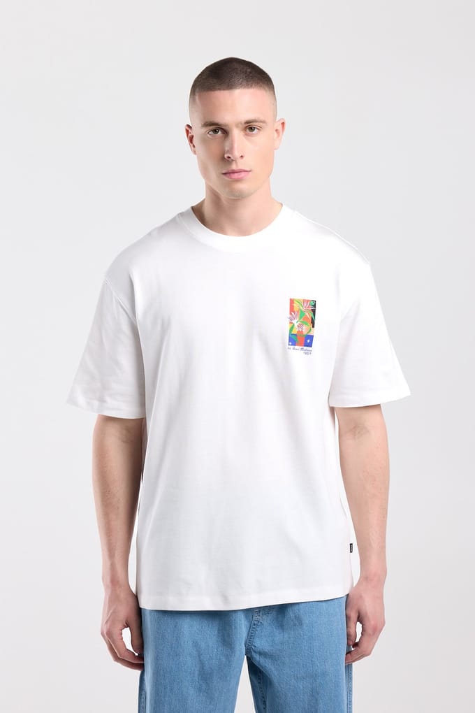 America Today Eagle Off White Maat: M | Basic T-Shirts Outlet | Heren | Wit