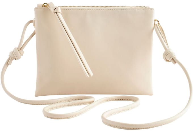 Next - Dames - Leren crossbodytas - Crème